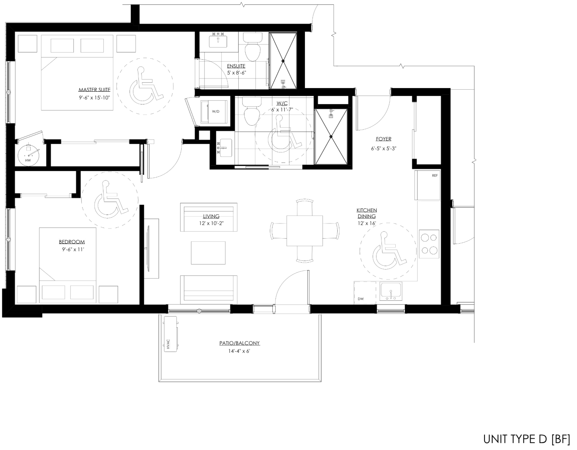 Château632 Type D Barrier-Free Floor Plan