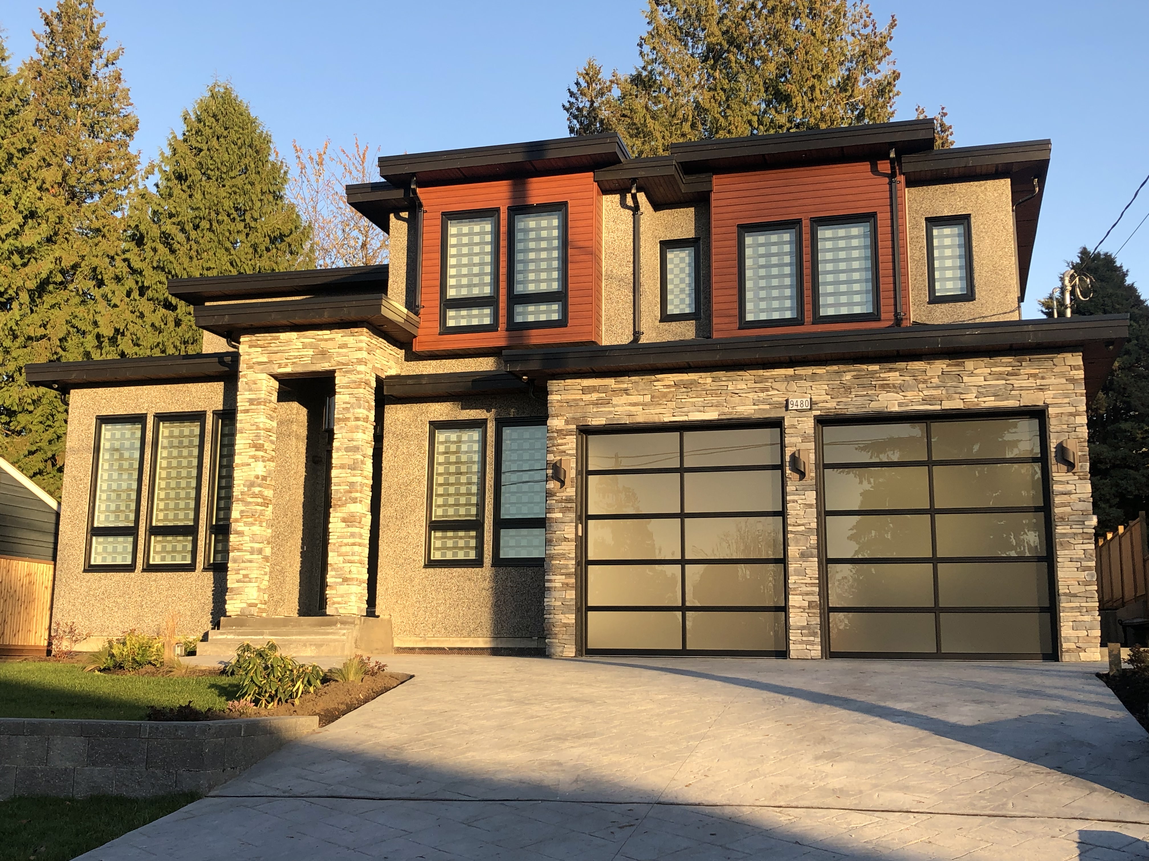 New house garage door install - Delta, BC