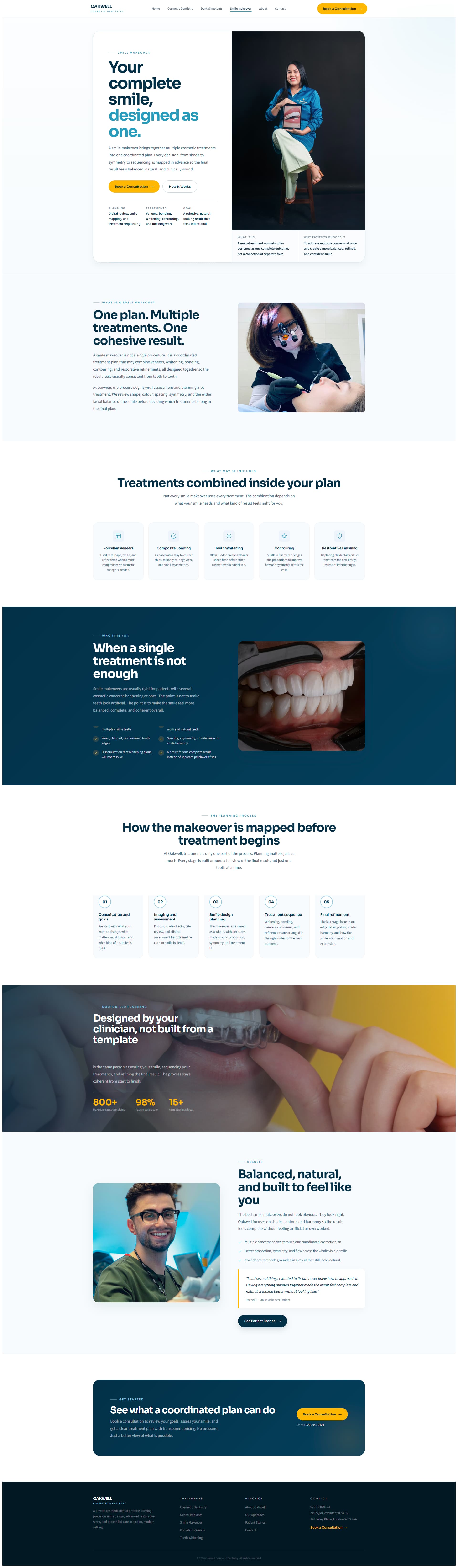 Oakwell Smile Makeover Page