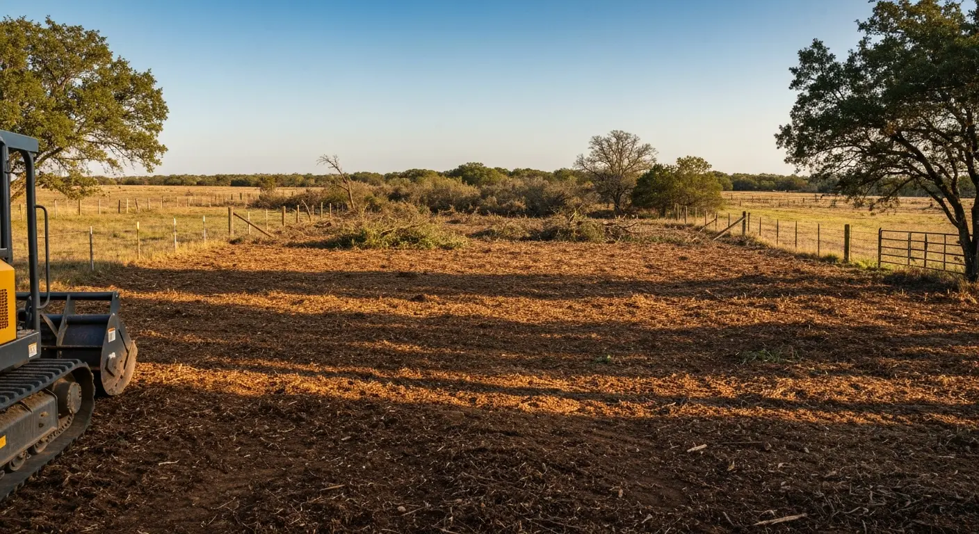 Forestry mulching service in Parker County