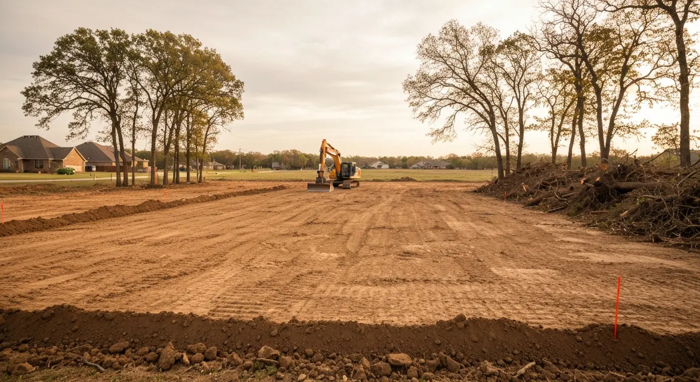 Land clearing site preparation project