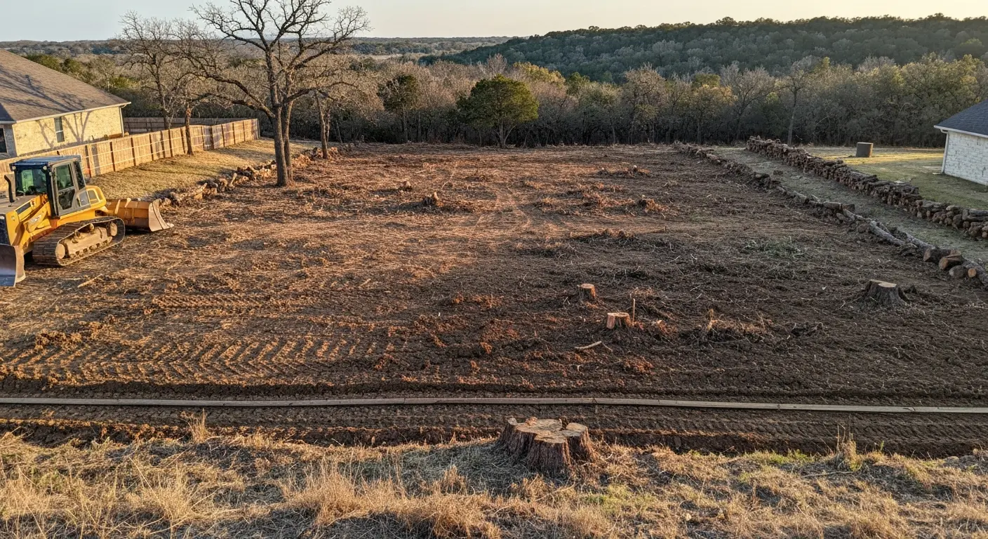 Home site clearing preparation