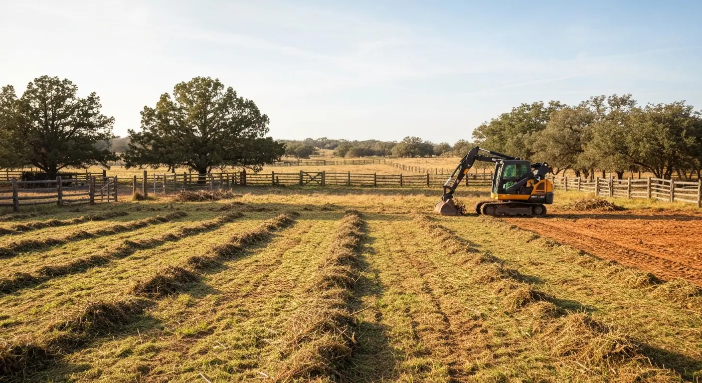 Brush clearing on rural property