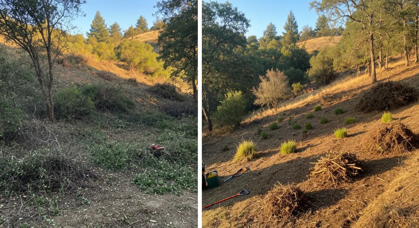 Invasive species removal and brush management