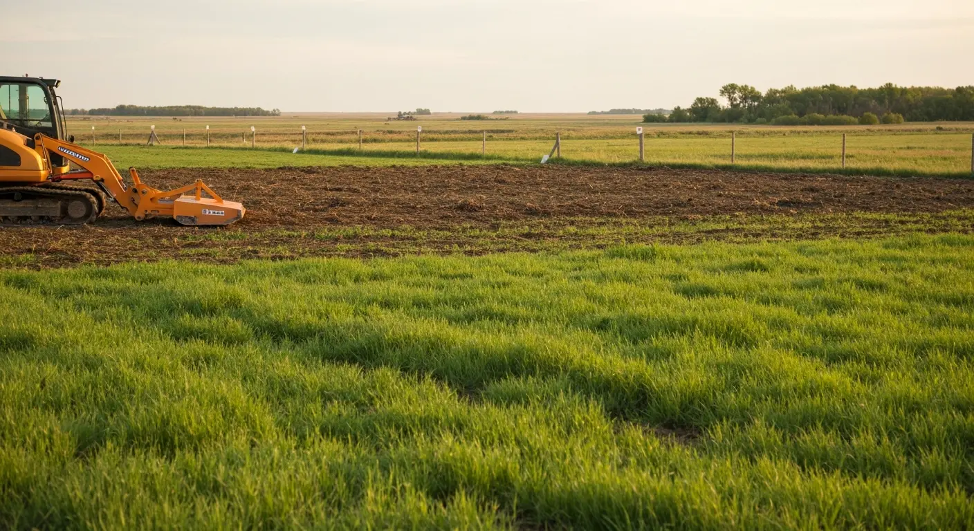 Reclaimed pasture ready for cattle