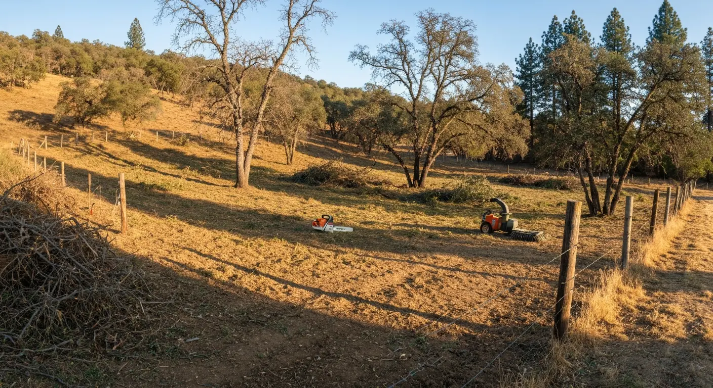 Fire mitigation clearing