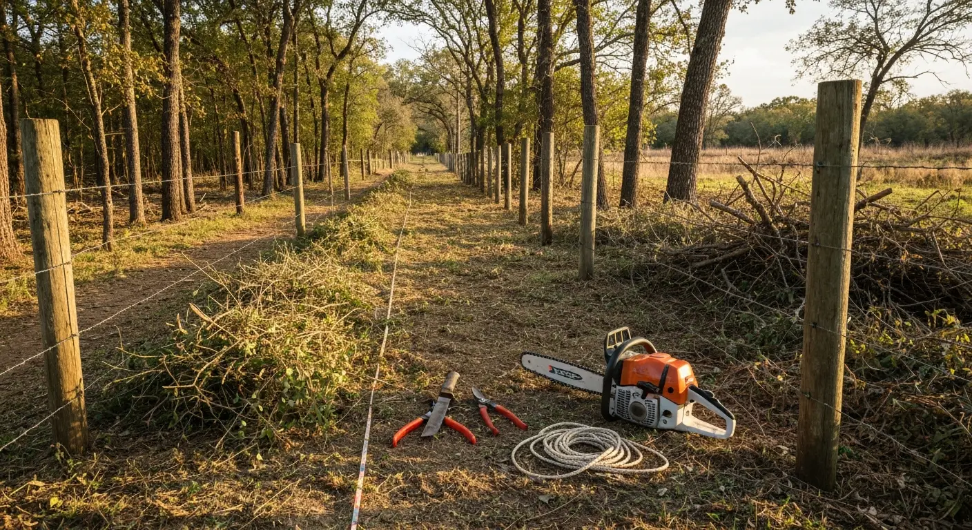 Right-of-way clearing and trail cutting