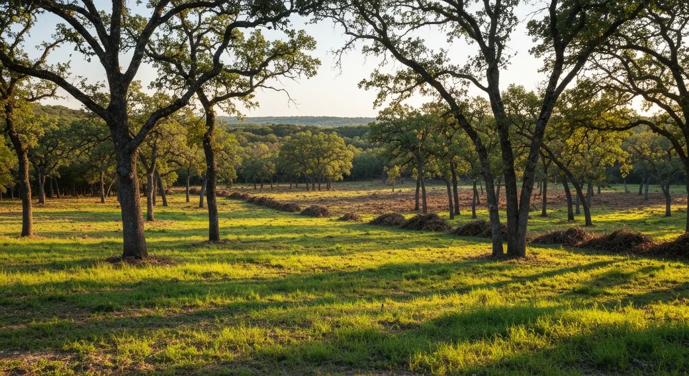 Pasture clearing near Springtown