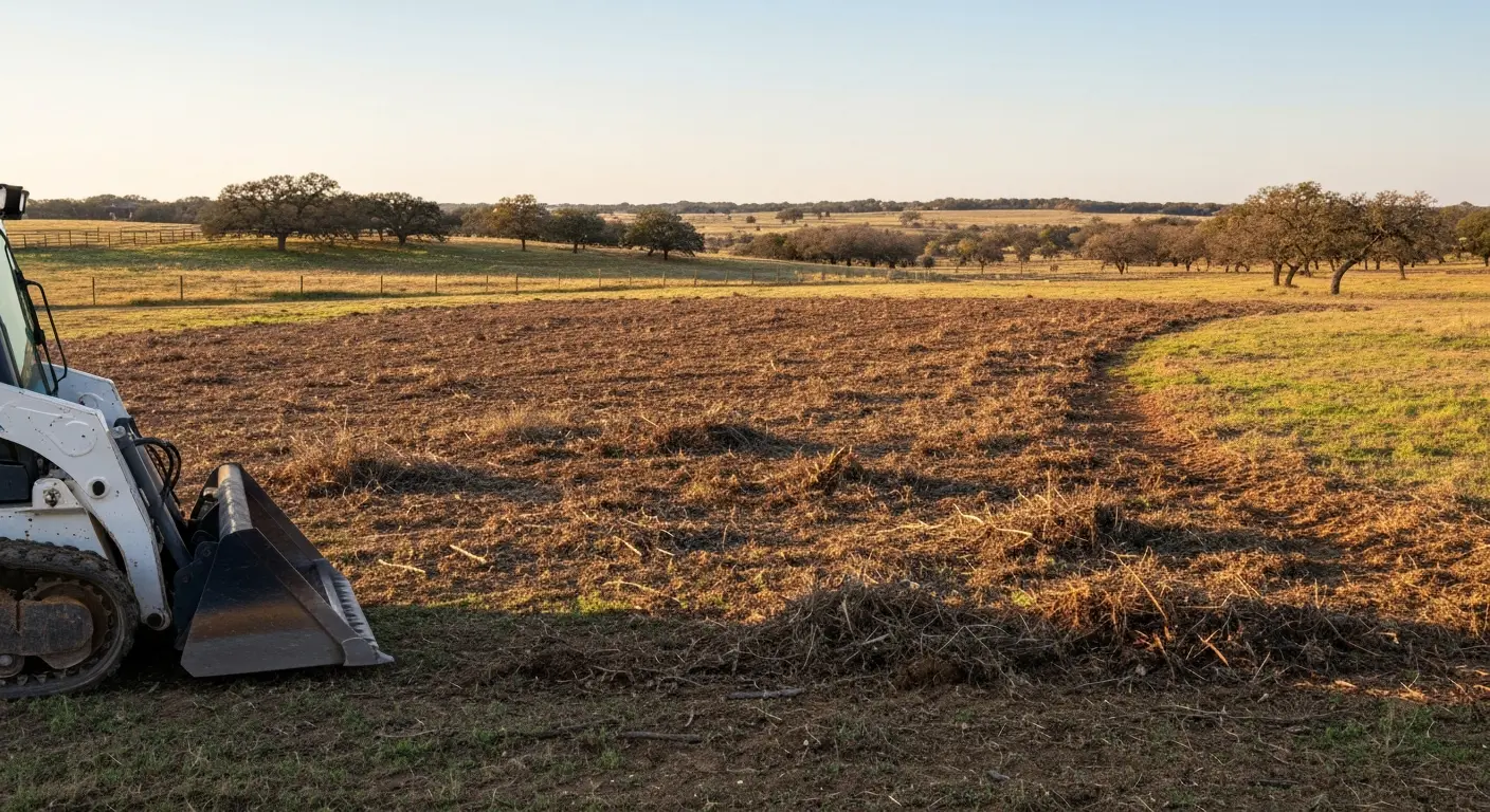 Ranch pasture clearing Nocona