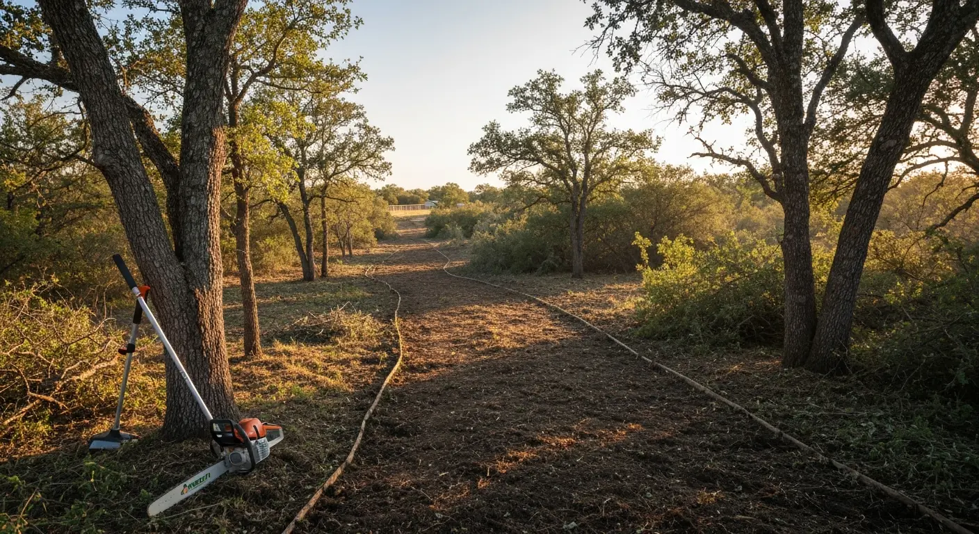 Residential trail cutting project