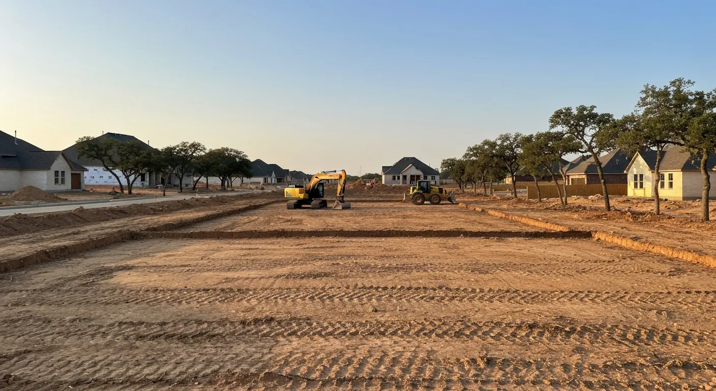 Land clearing for construction