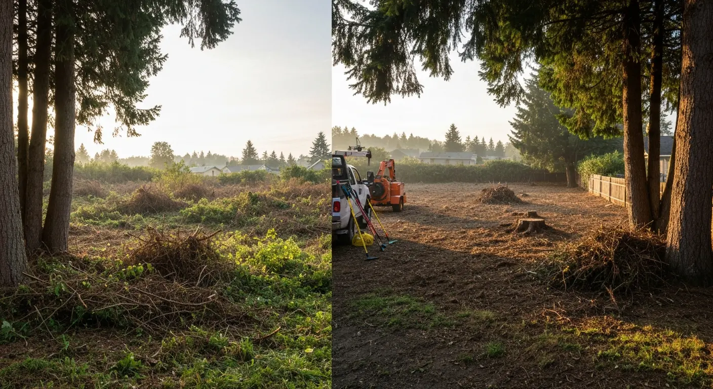 Brush clearing results