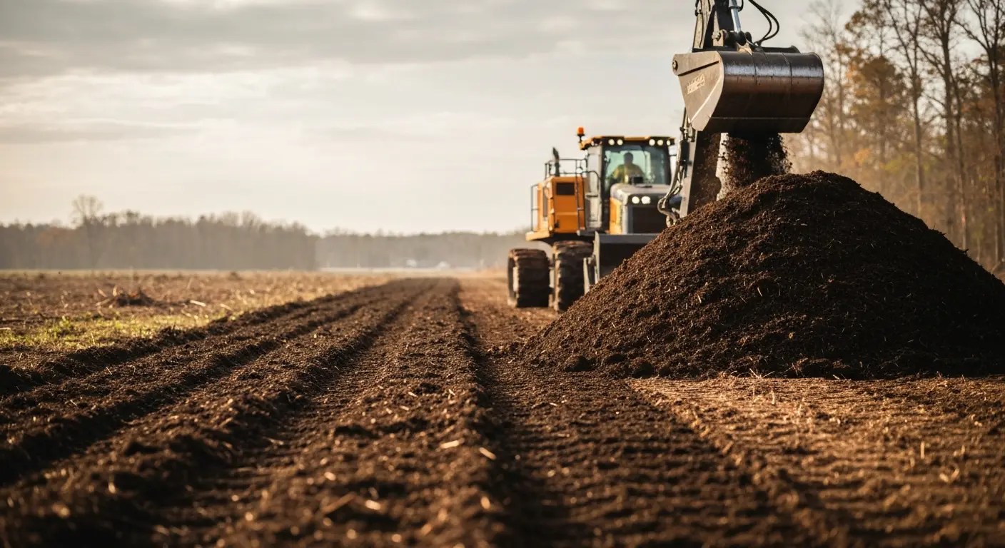 Forestry mulching equipment at work