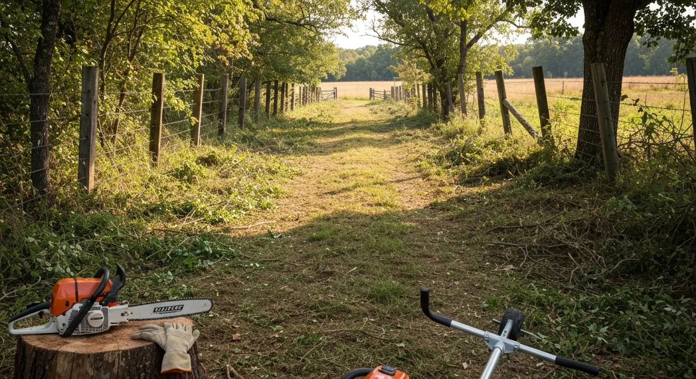 Trail and access lane clearing