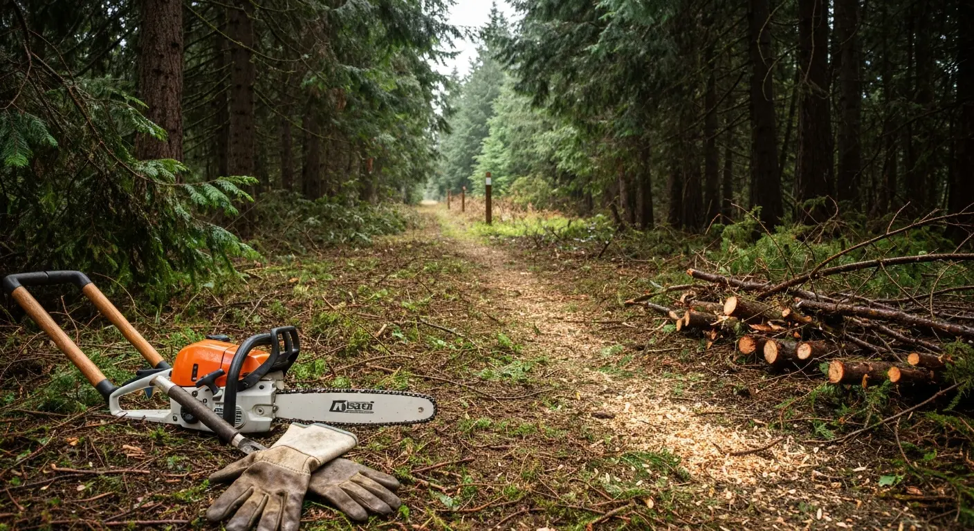 Trail cutting and access clearing