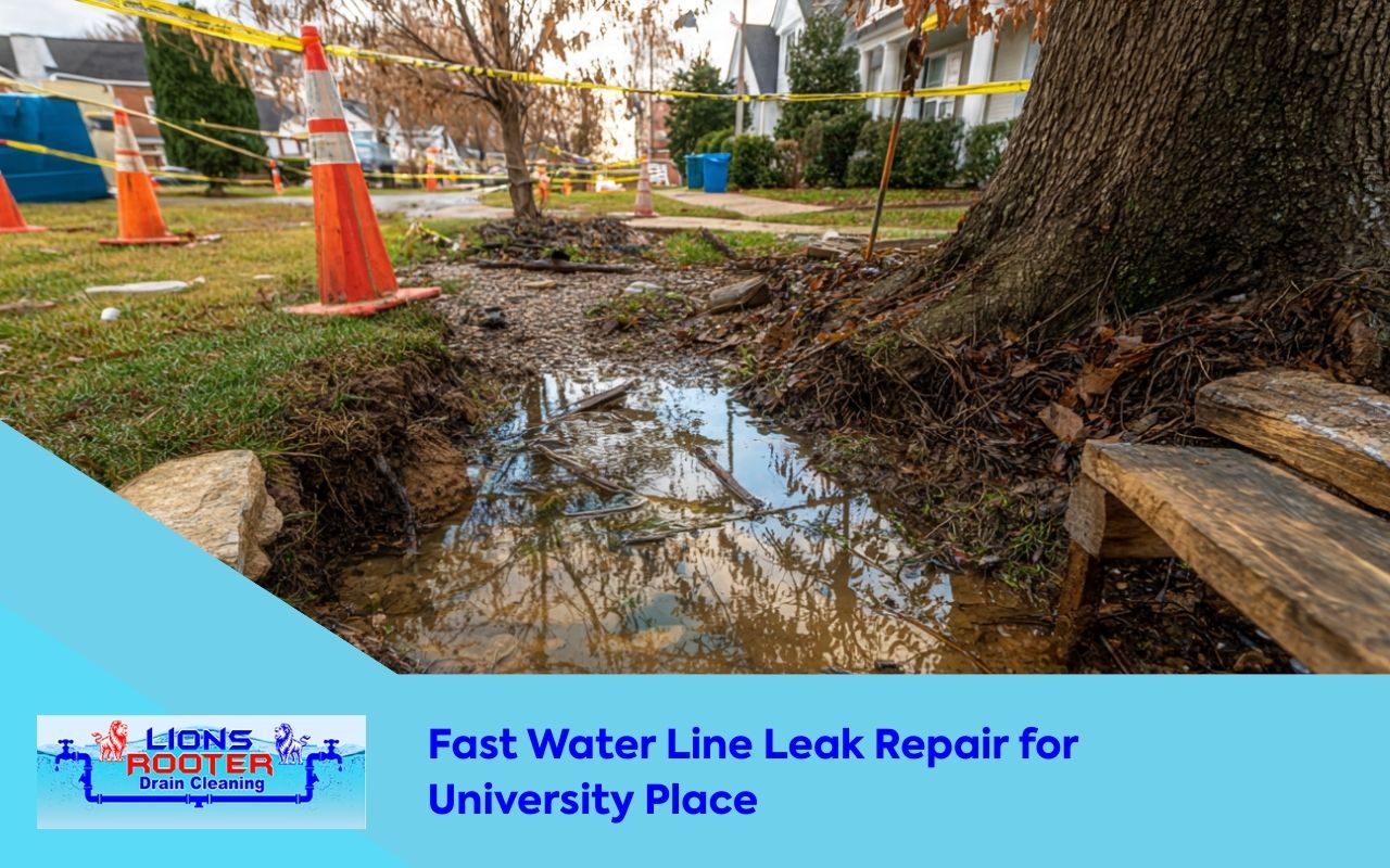 Fast Water Line Leak Repair for University Place