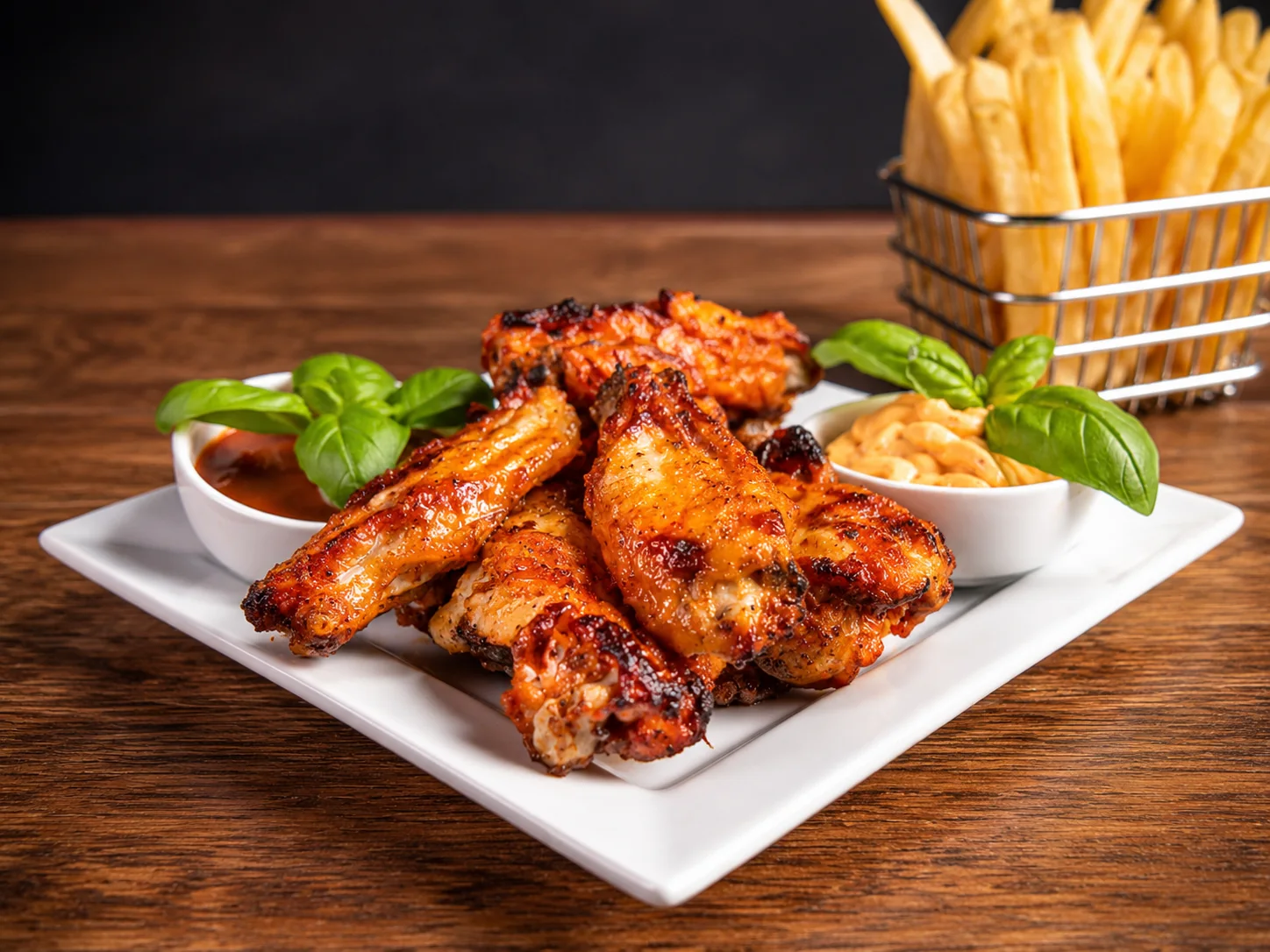 Buffalo wings served at Coffee & Dreams on Gouger Street, Adelaide.
