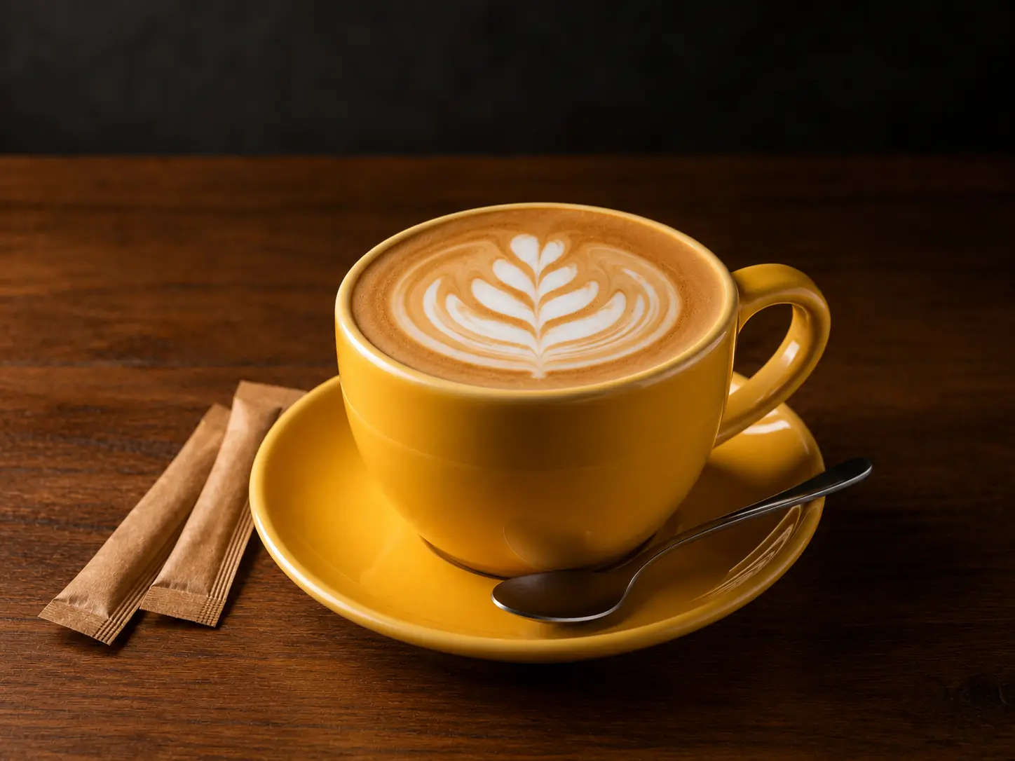 Latte coffee from Coffee & Dreams on Gouger Street, Adelaide.