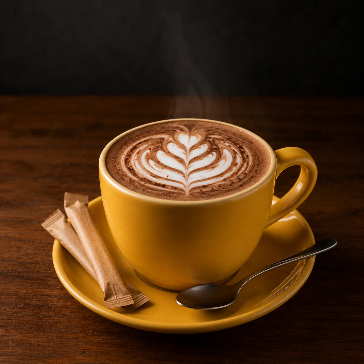 Mocha coffee from Coffee & Dreams on Gouger Street, Adelaide.
