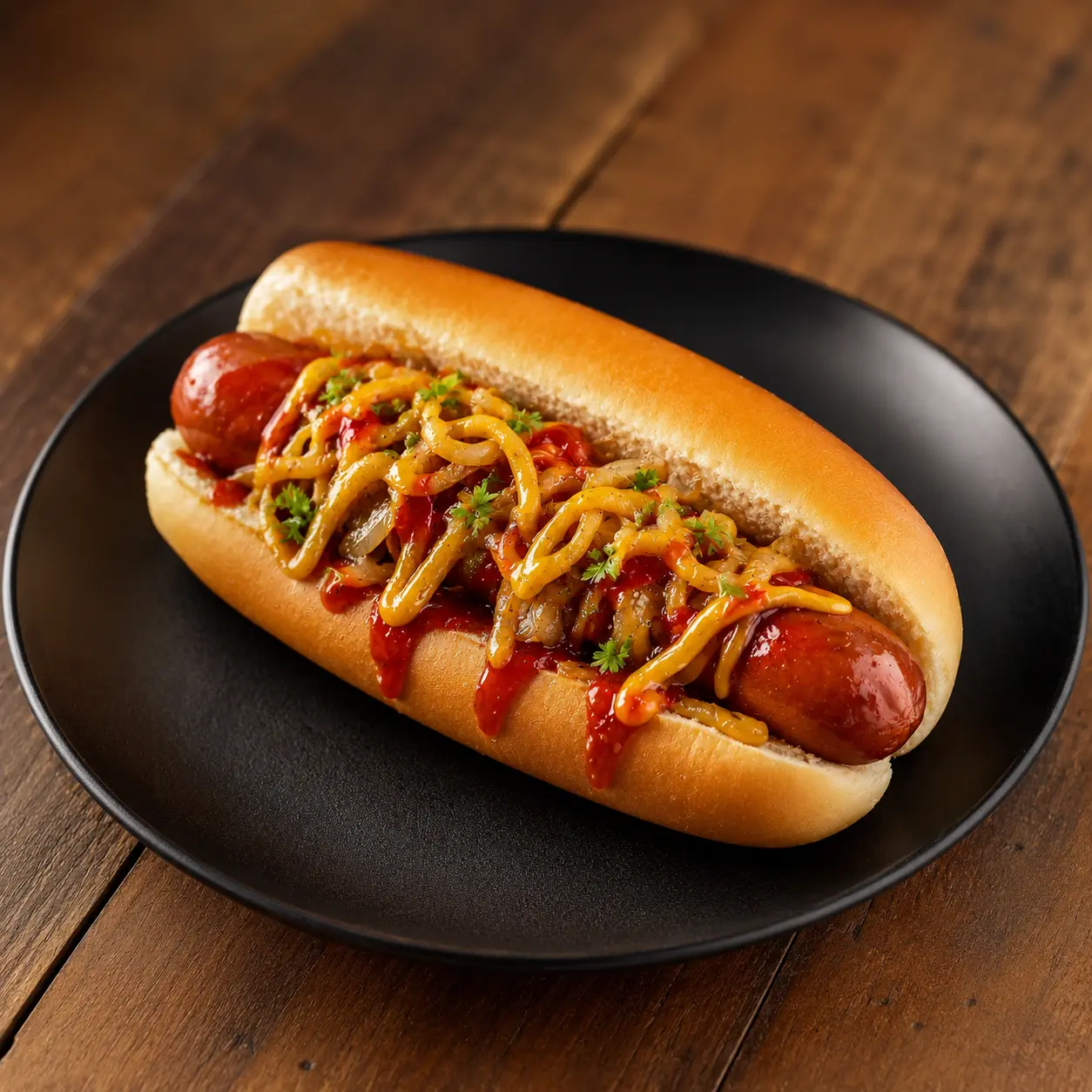 Kransky hot-dog from Coffee & Dreams on Gouger Street, Adelaide.