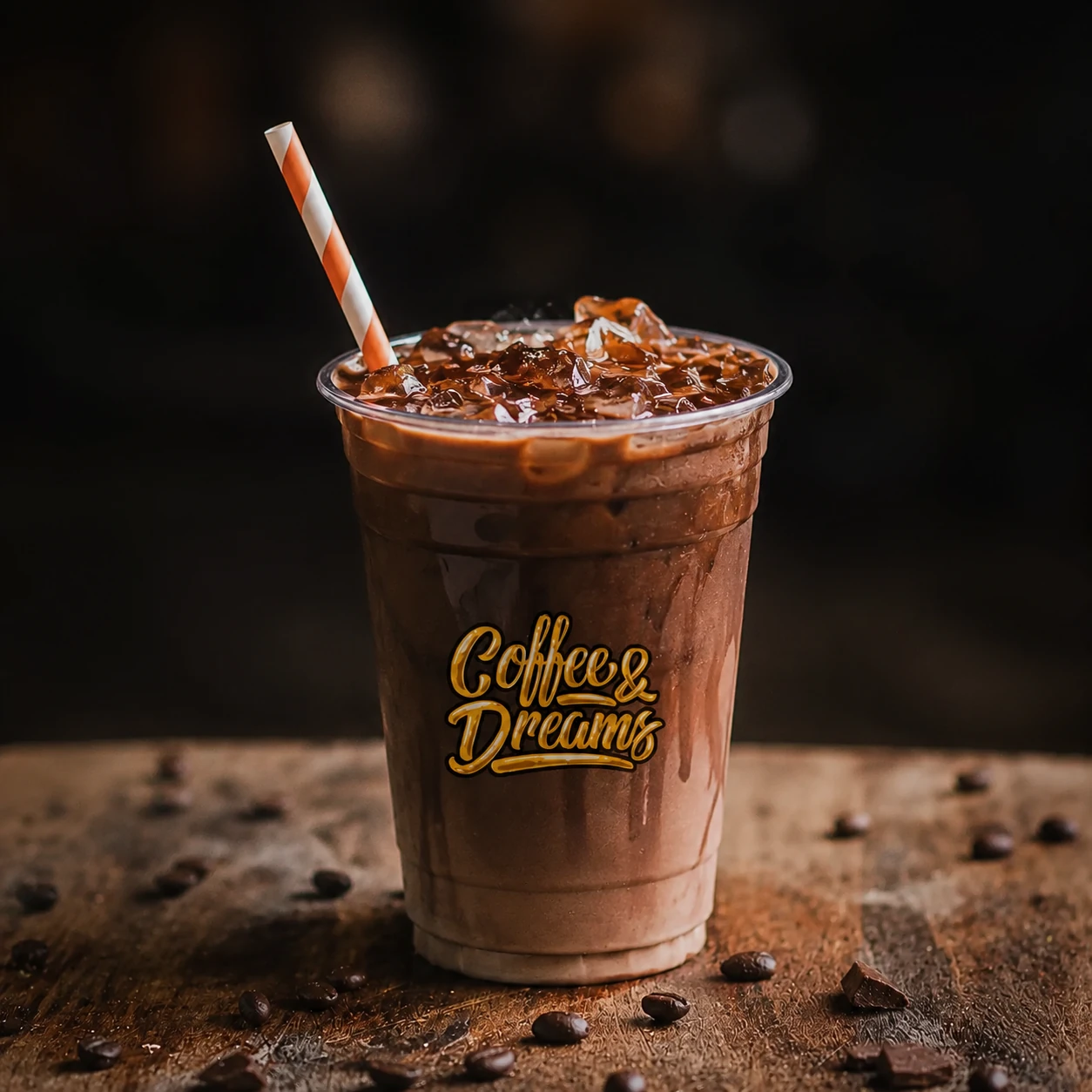 Iced mocha from Coffee & Dreams on Gouger Street, Adelaide.