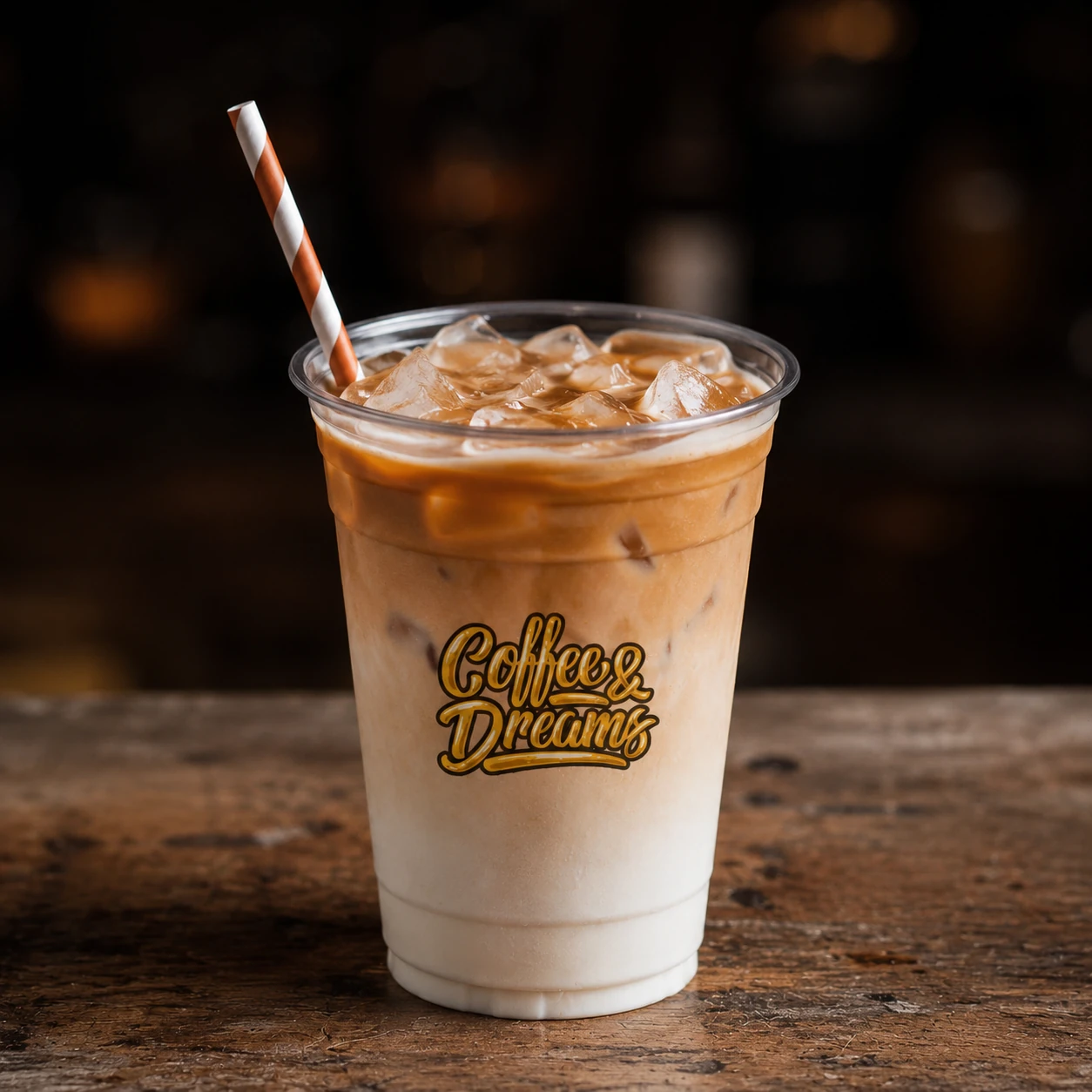 Iced latte from Coffee & Dreams on Gouger Street, Adelaide.