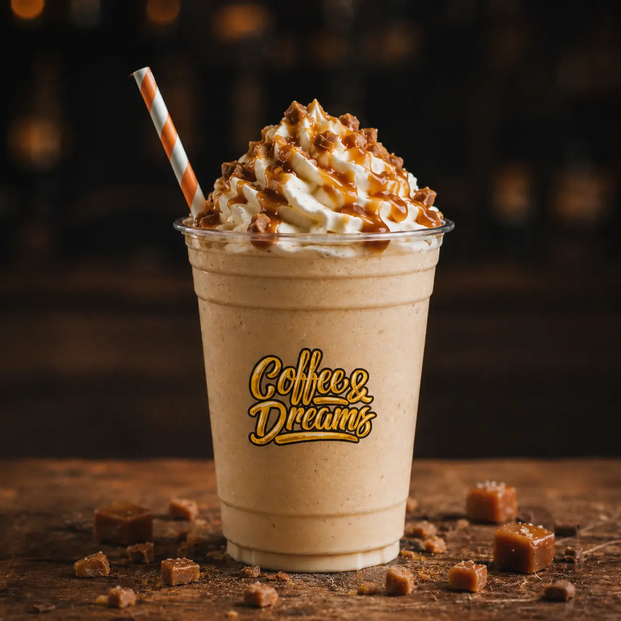 Caramel milkshake from Coffee & Dreams on Gouger Street, Adelaide.