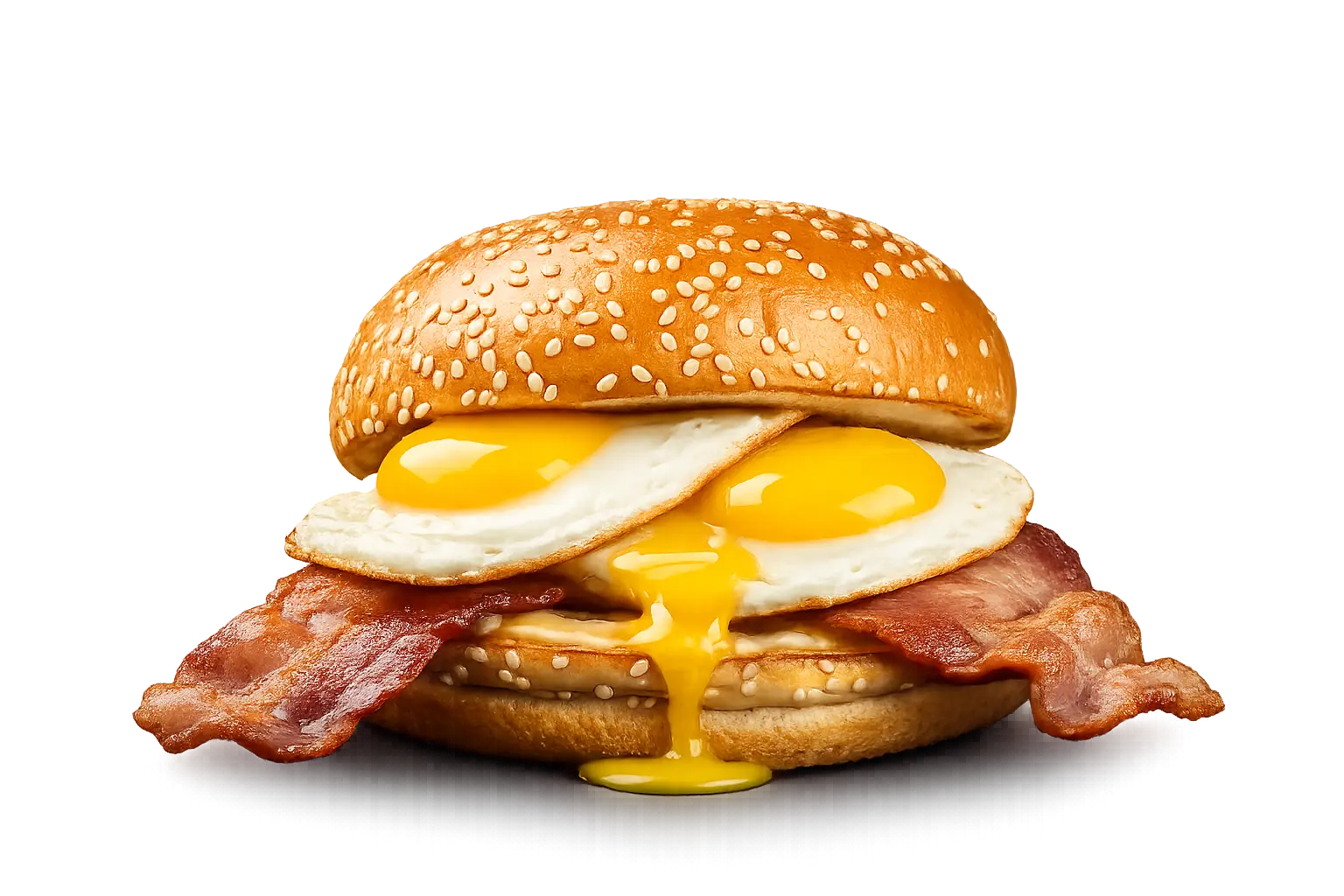 Bacon and Egg Roll from Coffee & Dreams on Gouger St, Adelaide.
