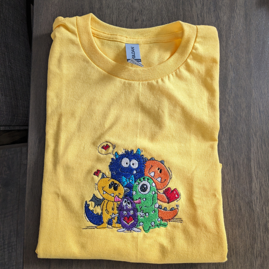 Custom embroidered garment