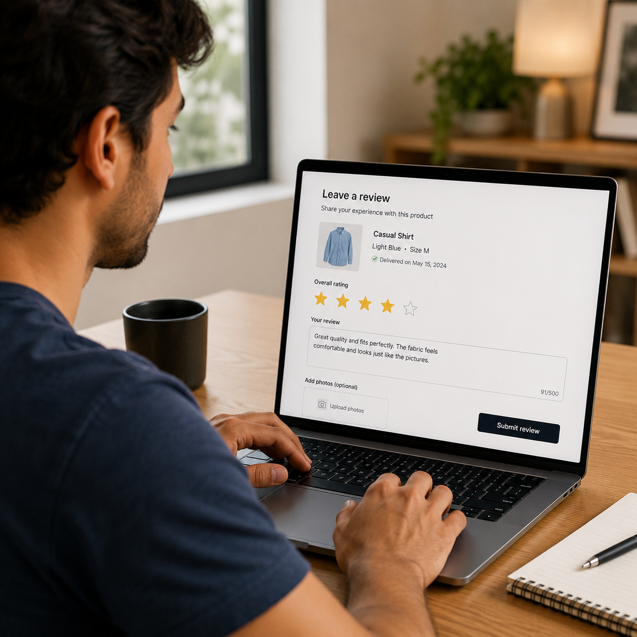 Review product options