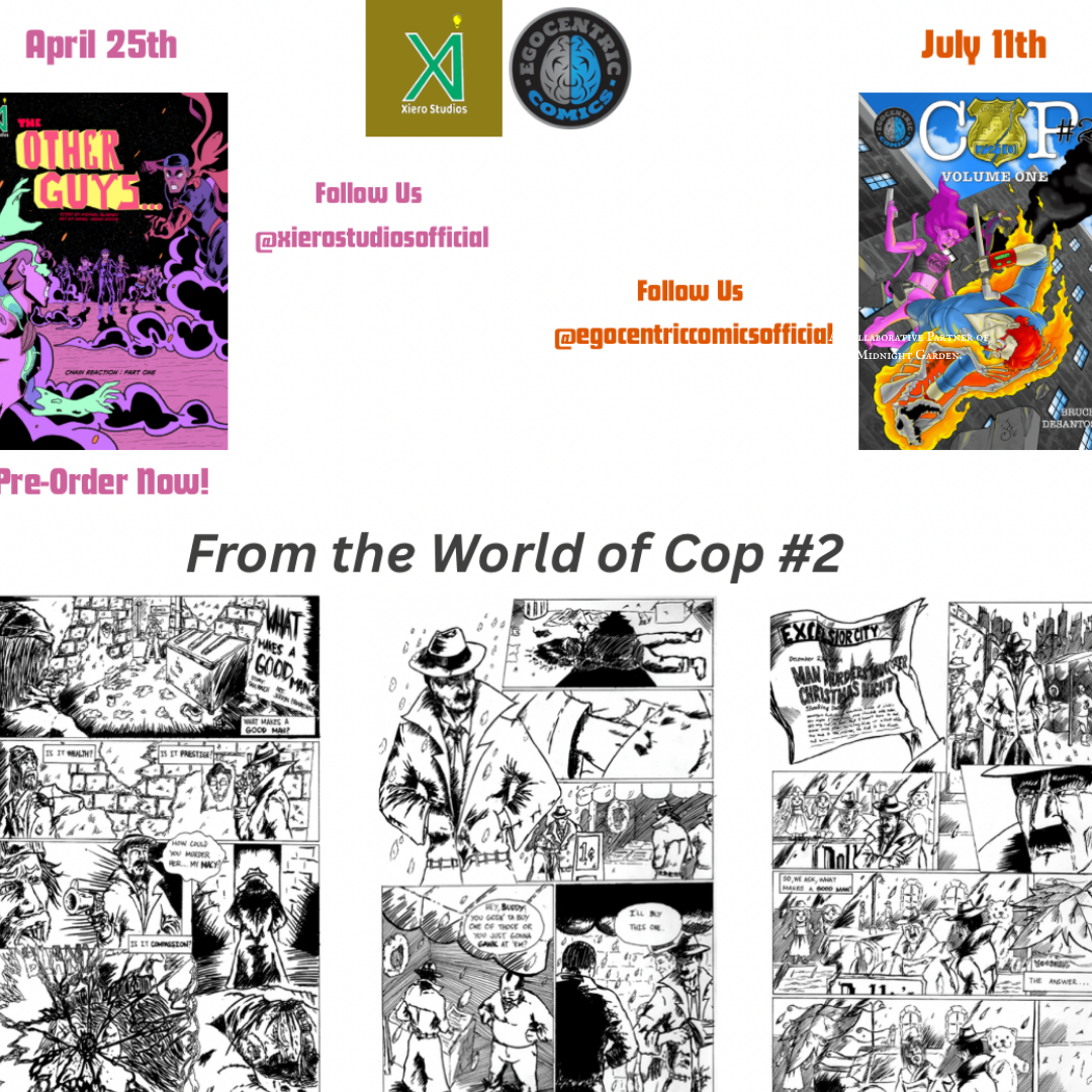 The Midnight Syndicate Comic Strip including Sam Bruch's Cop #2