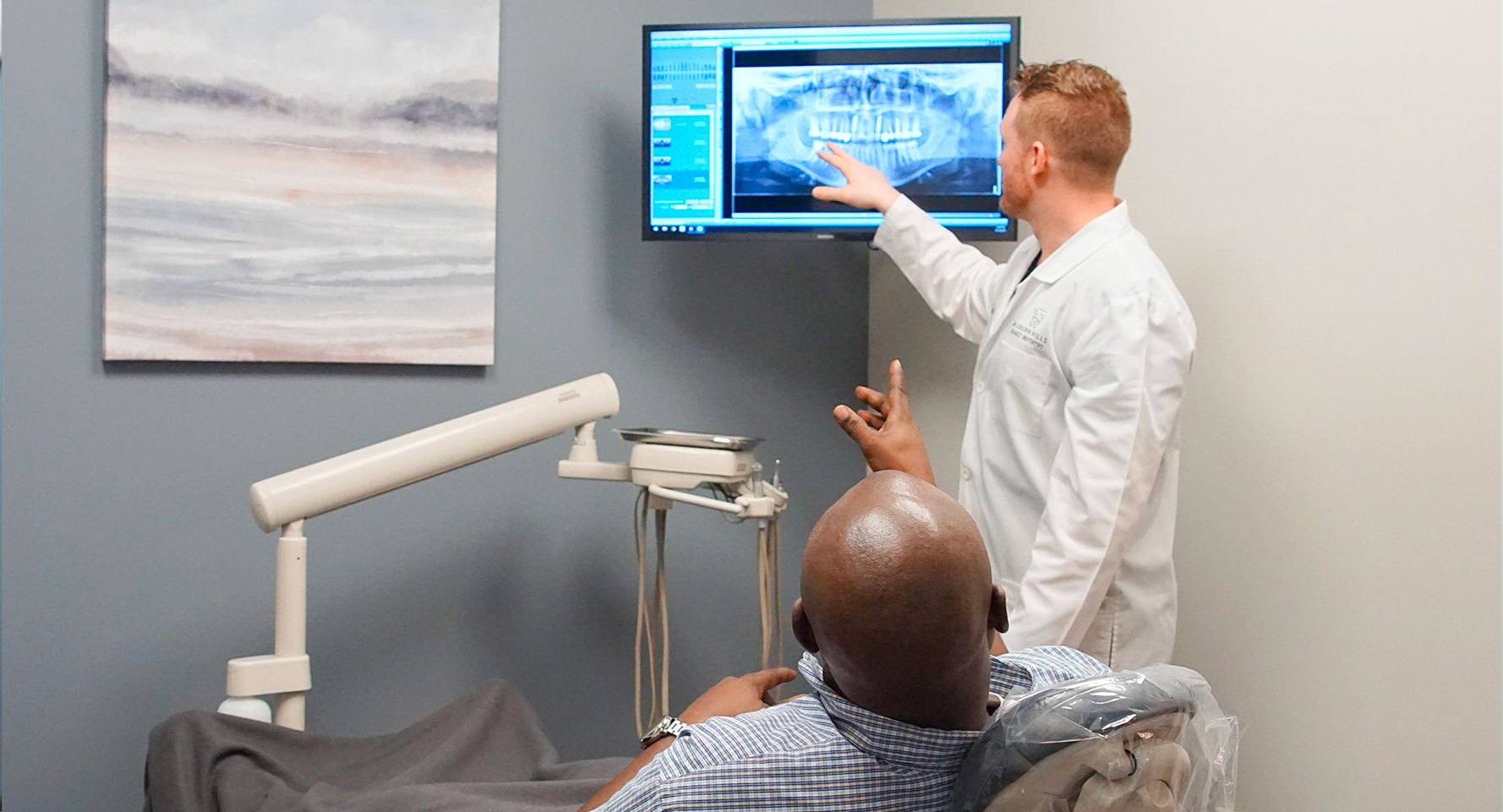 Woman with teeth whitening