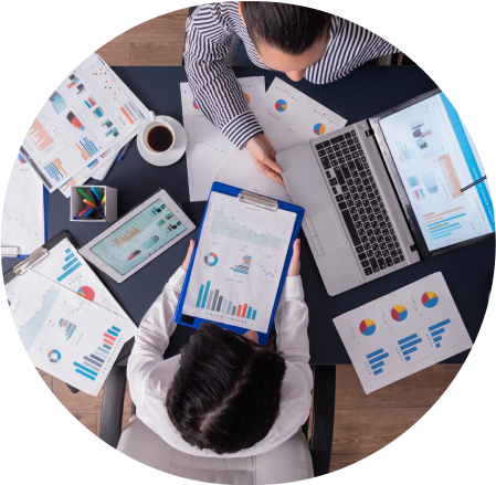 SEO experts from tryva working on a project 