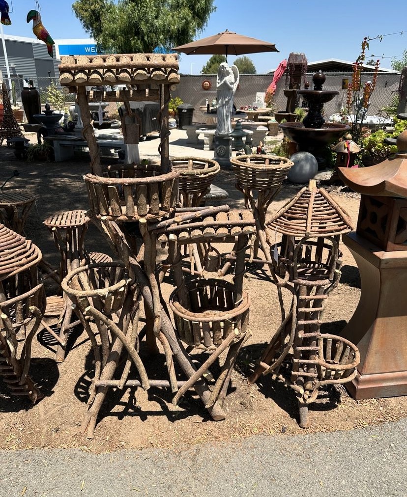 Rustic Wood Plant Stands