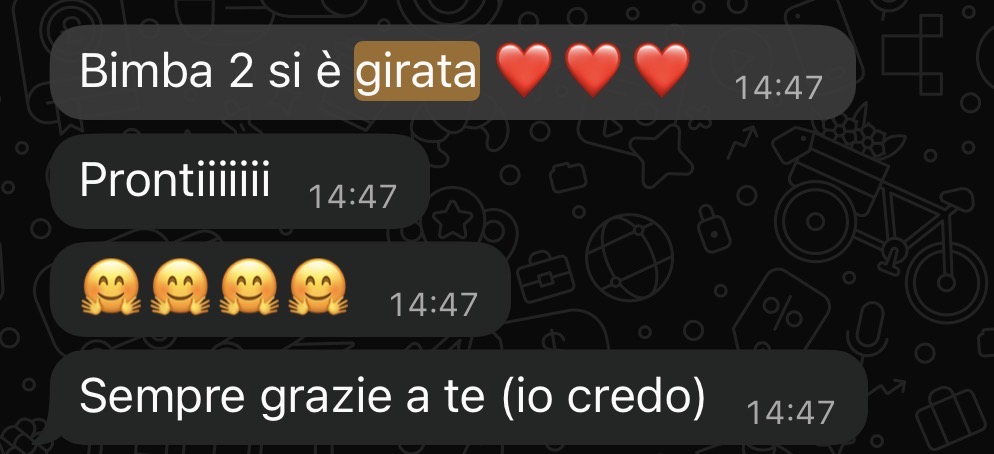 Messaggio di una mamma sul percorso Yoga per Bimbi Podalici