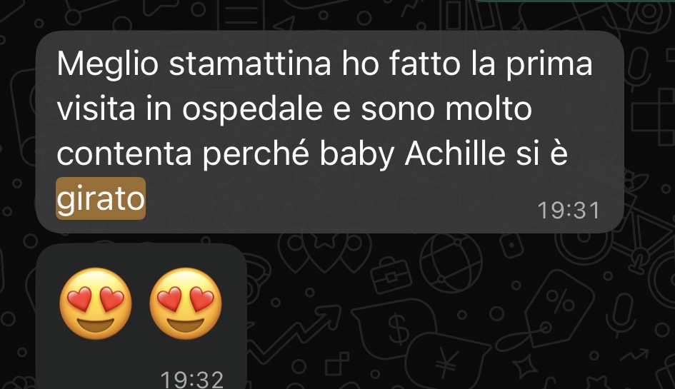 Messaggio di una mamma sul percorso Yoga per Bimbi Podalici