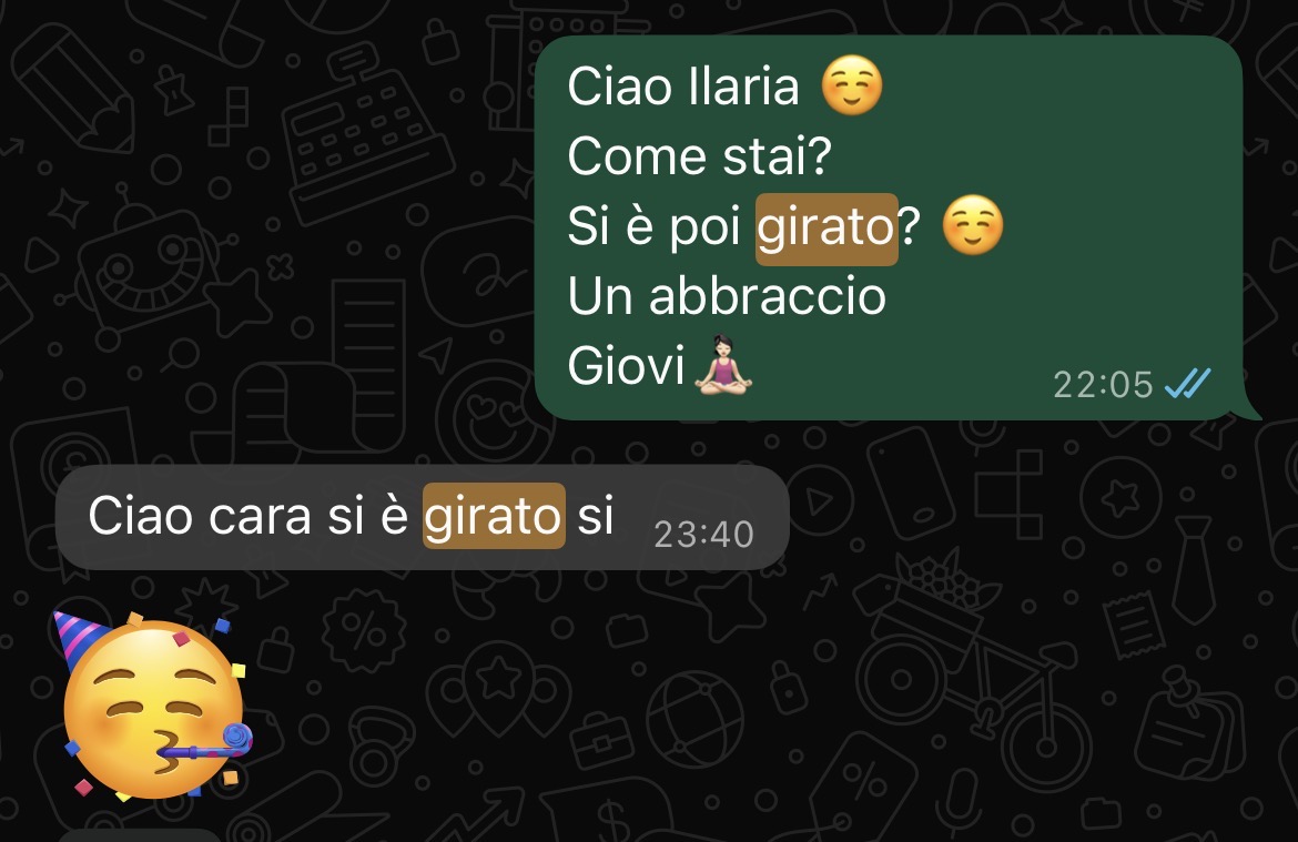 Messaggio di una mamma: si è girato