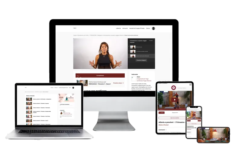 Tutti i contenuti del video-corso disponibili fin da subito