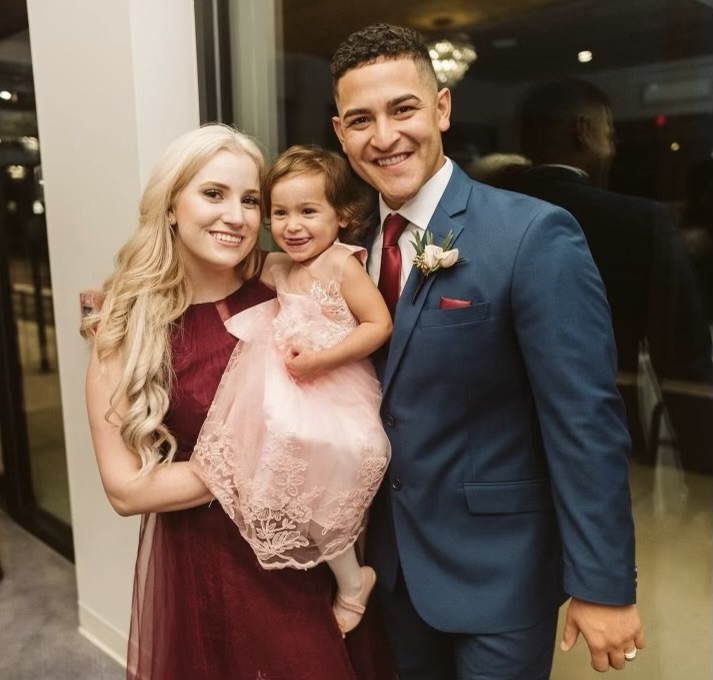 Erik Noyola with his family
