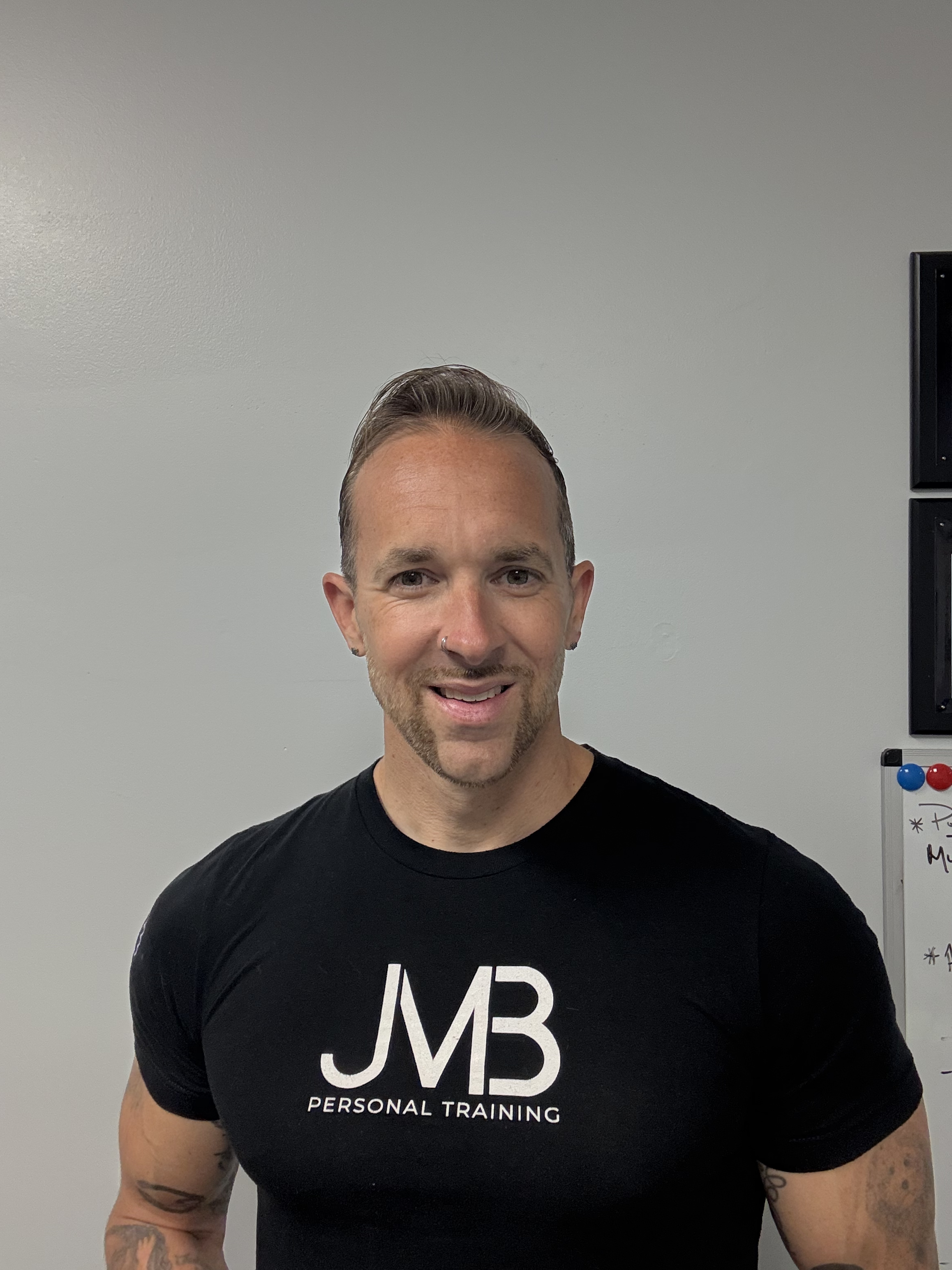 Coach Joshua Bankes on the JMB studio floor