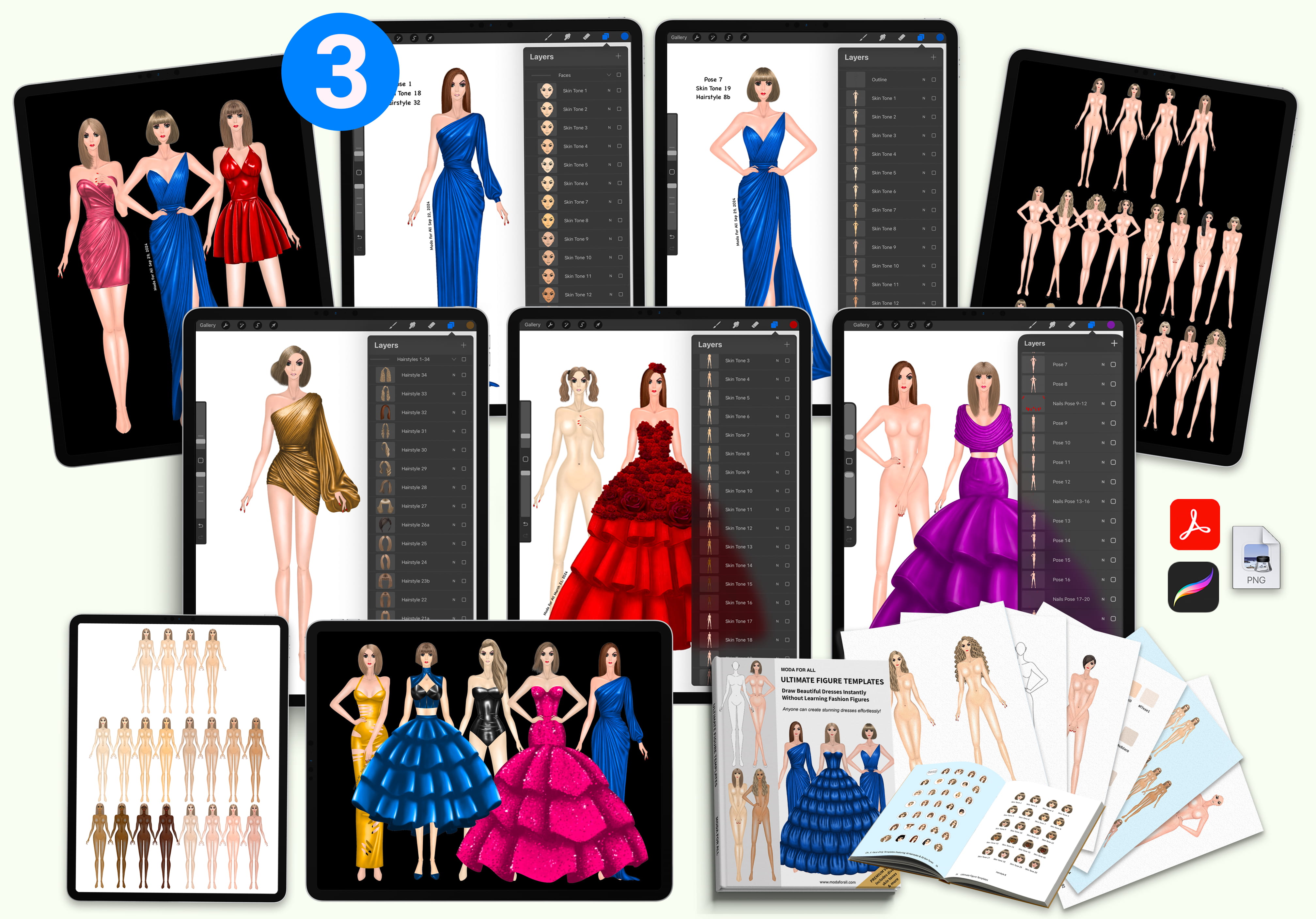 Ultimate Figure Templates Mega Bundle