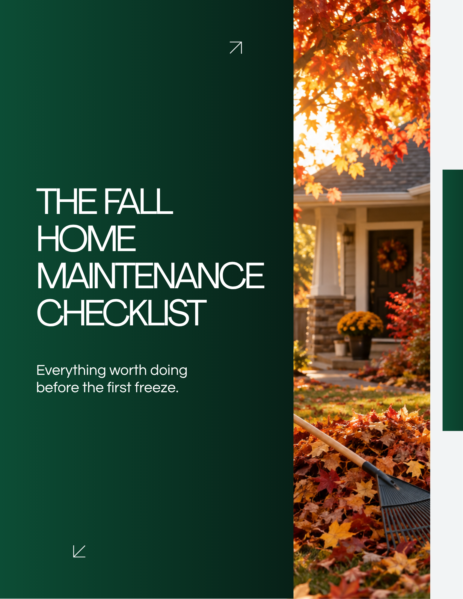 The Fall Home Maintenance Checklist ebook cover