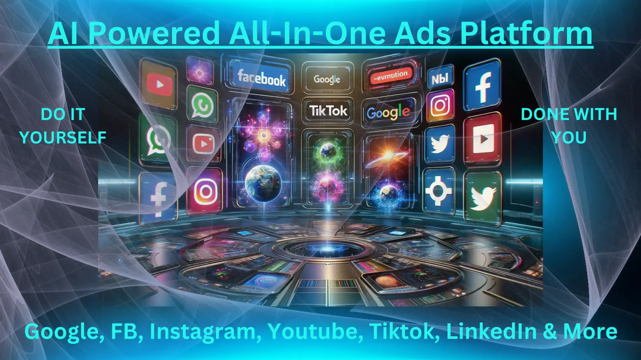 AI All-in-one Ads Platform Label