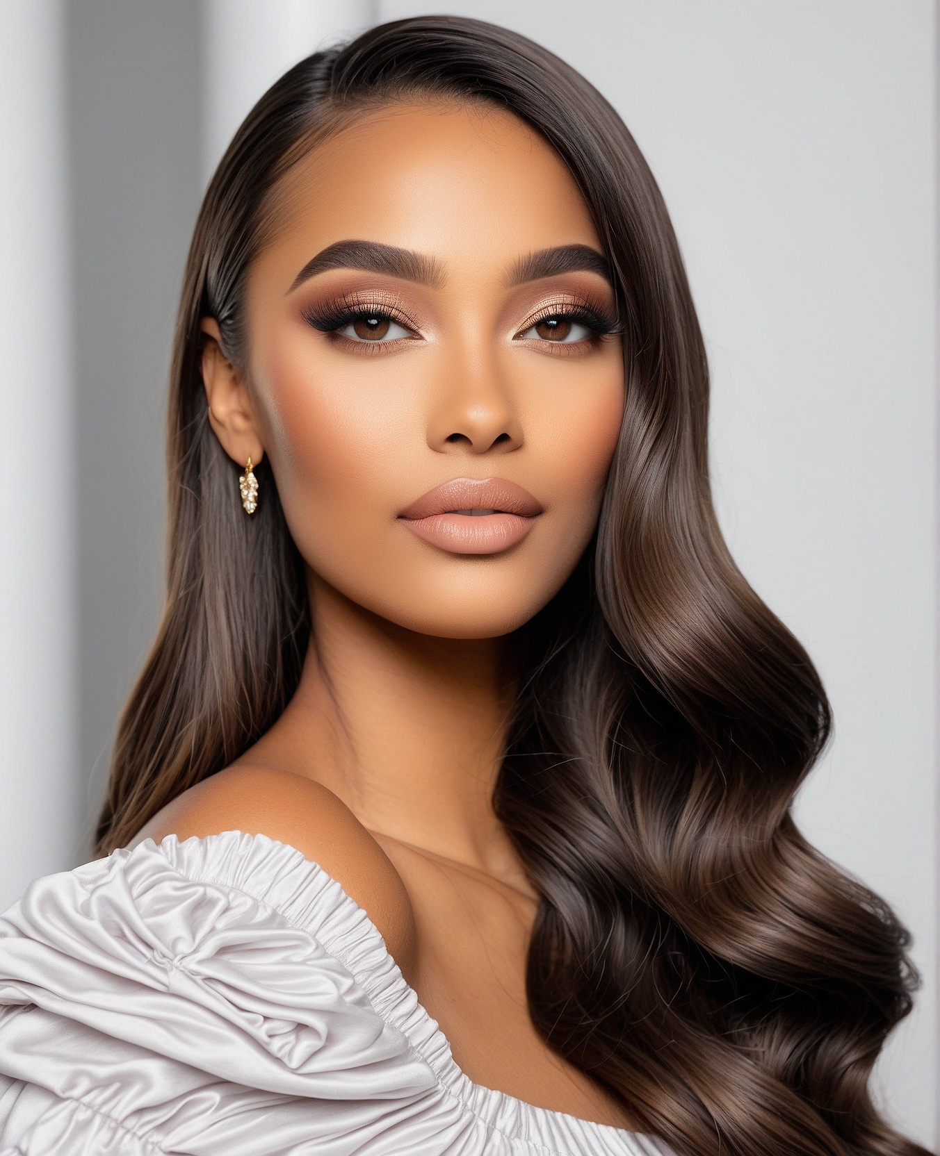 Sleek hair transformation