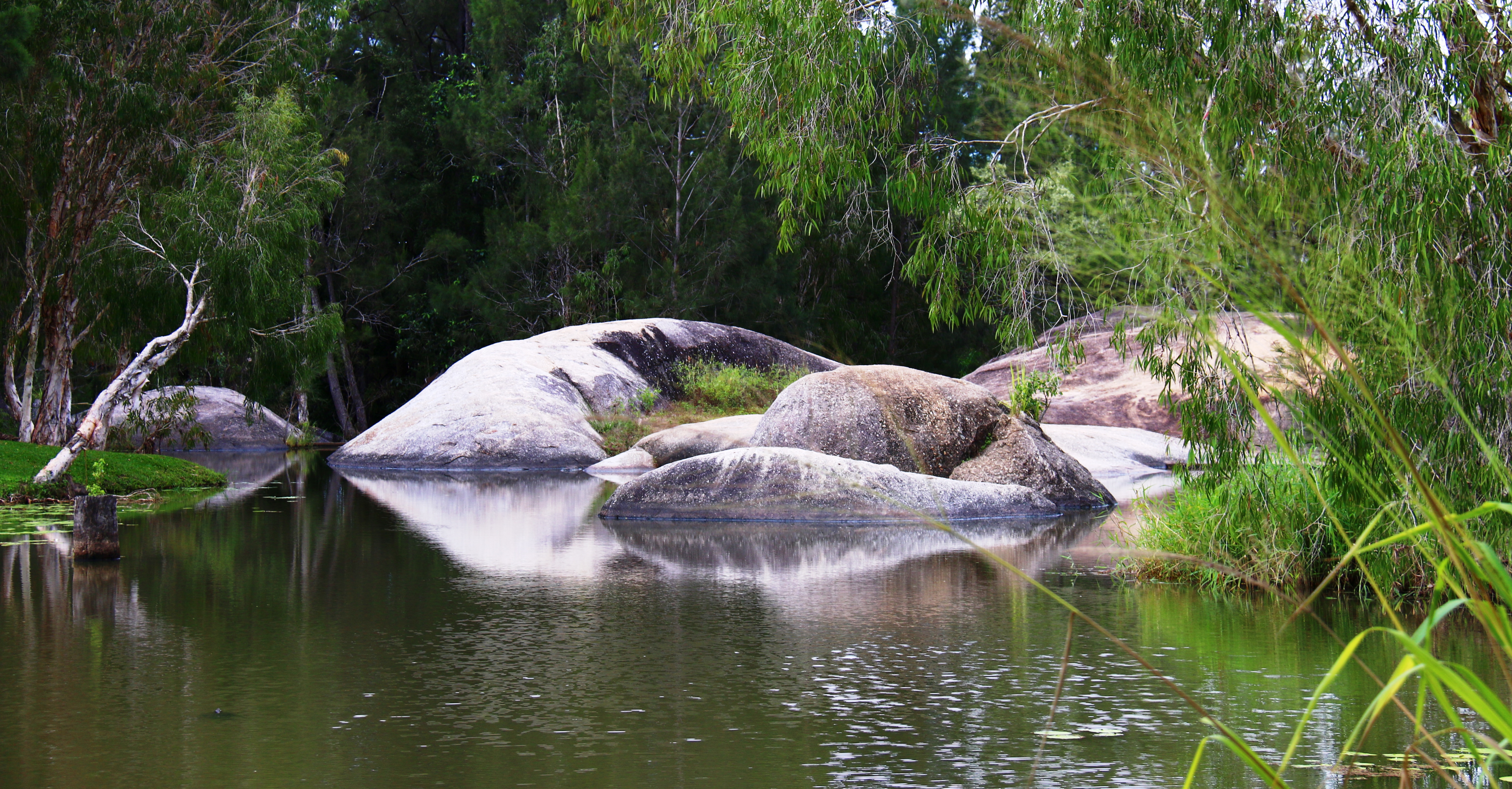 Group enjoying firepit at Granite Gorge