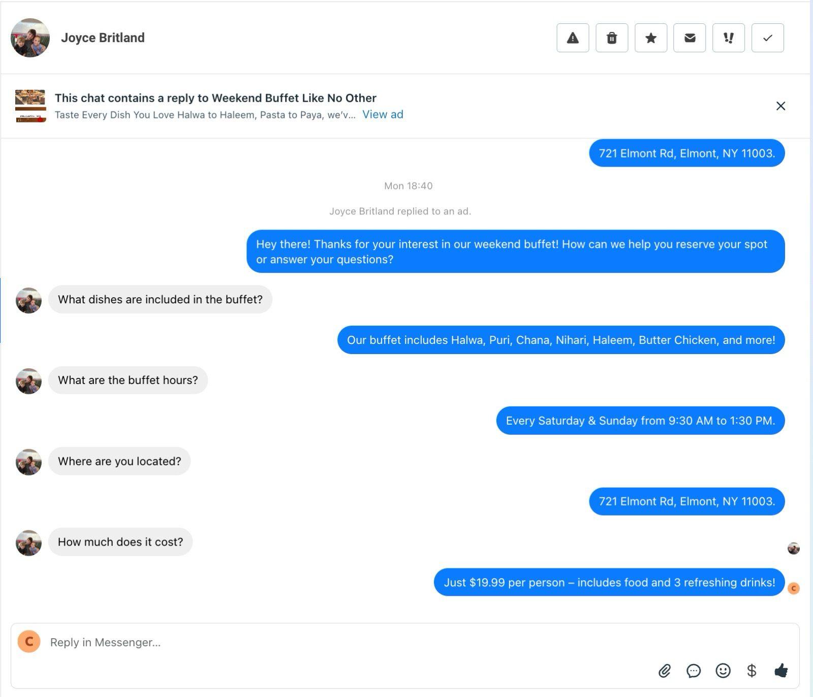 AI Service Agent live chat answering customer questions
