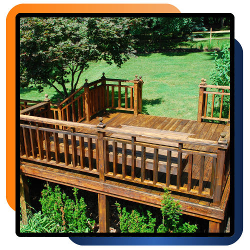 Updated backyard deck in Catonsville, MD after deck renovations for safer daily use