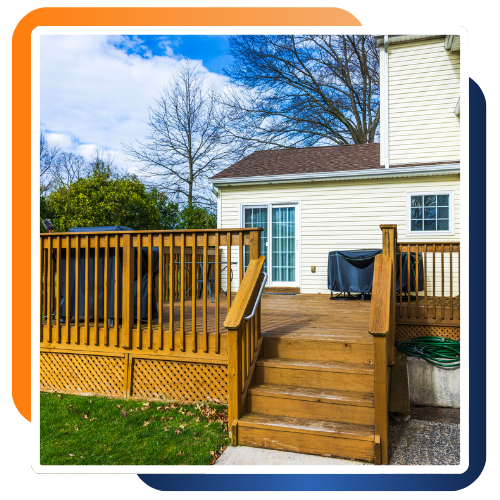 Backyard deck project by a deck builder in Baltimore, MD