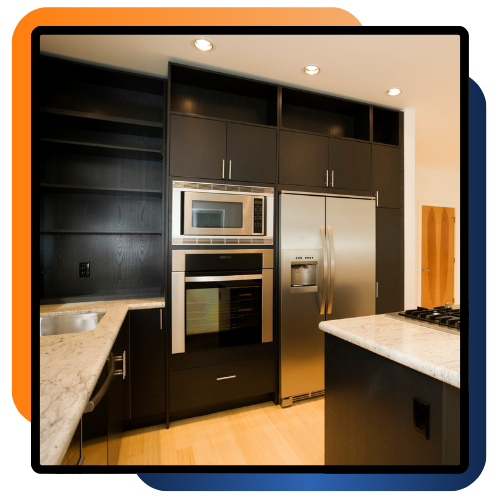 New kitchen island installation in Towson, MD for added workspace and seating
