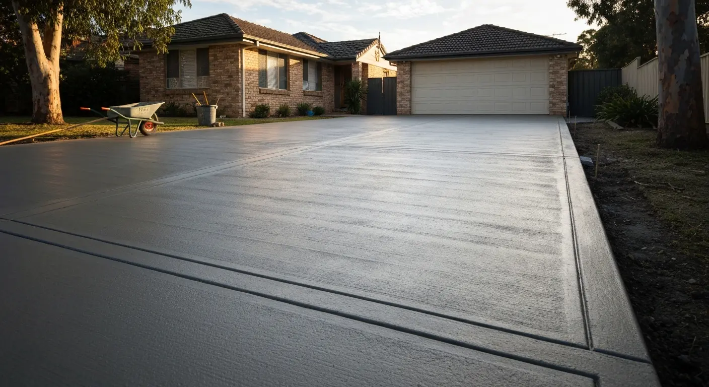 Concrete driveway in Seven Hills